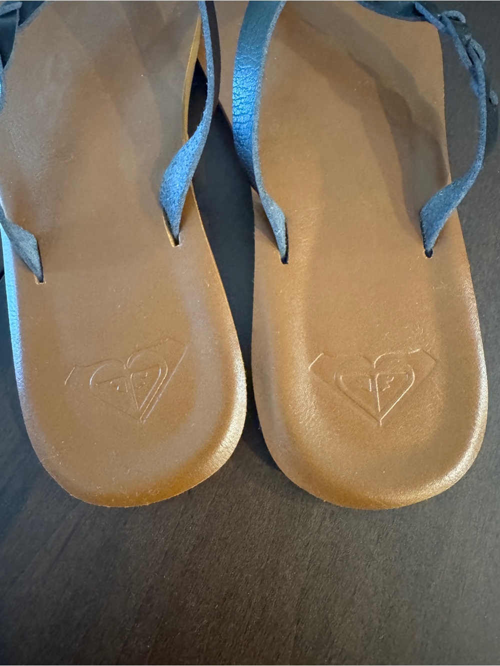 Roxy Black Braided Flip Flops - Picture 3 of 4